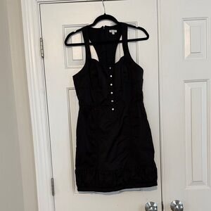 Chic Black racer back Mini Dress size 8